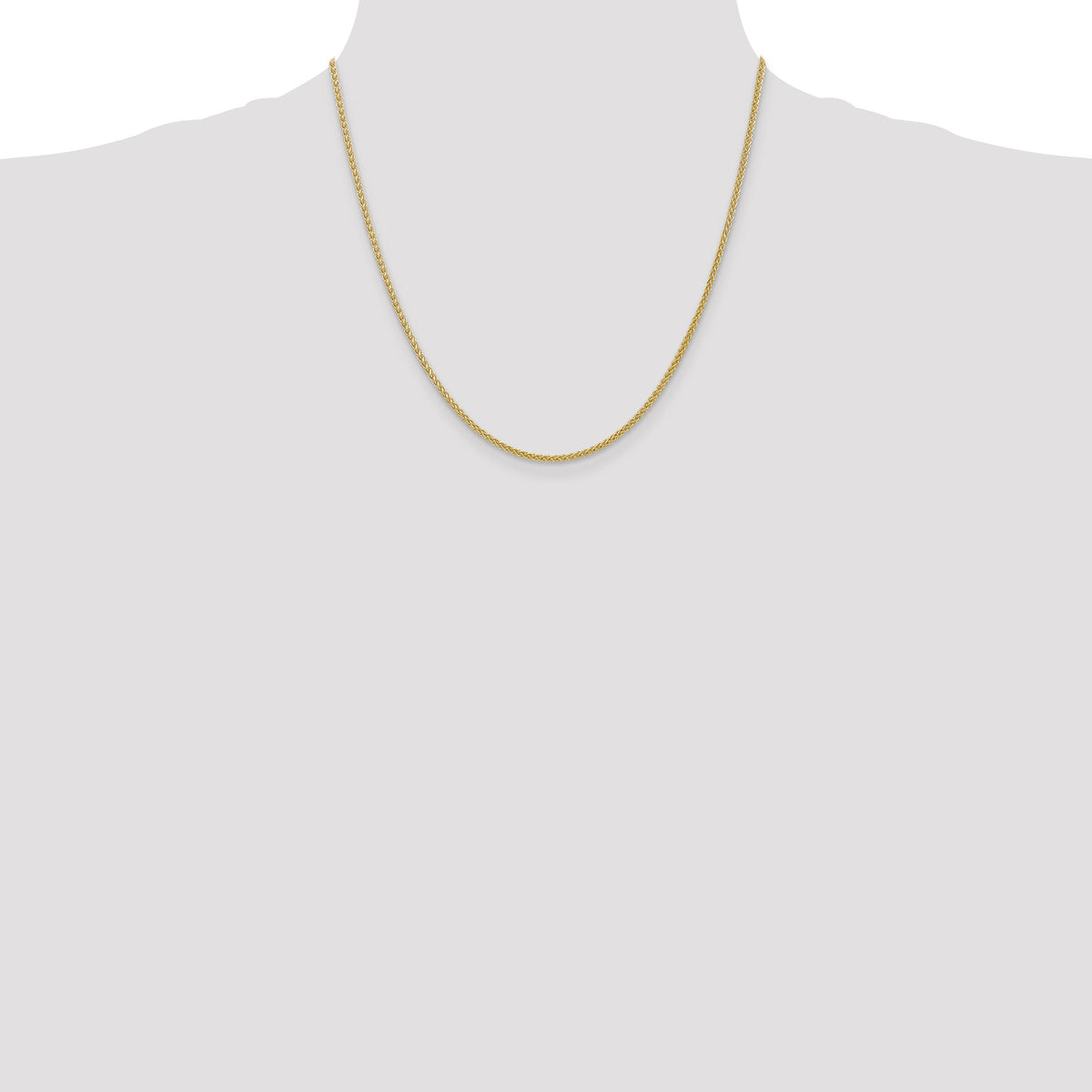 14k 2mm Semi-Solid Wheat Chain-BC76-20