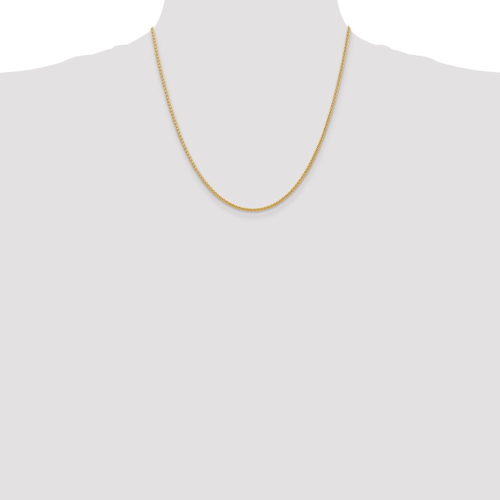 14K 20 inch 2mm Semi-Solid Wheat with Lobster Clasp Chain-BC76-20