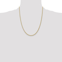14k 2mm Semi-Solid Wheat Chain-BC76-22