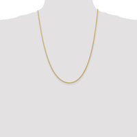 14K 24 inch 2mm Semi-Solid Wheat with Lobster Clasp Chain-BC76-24