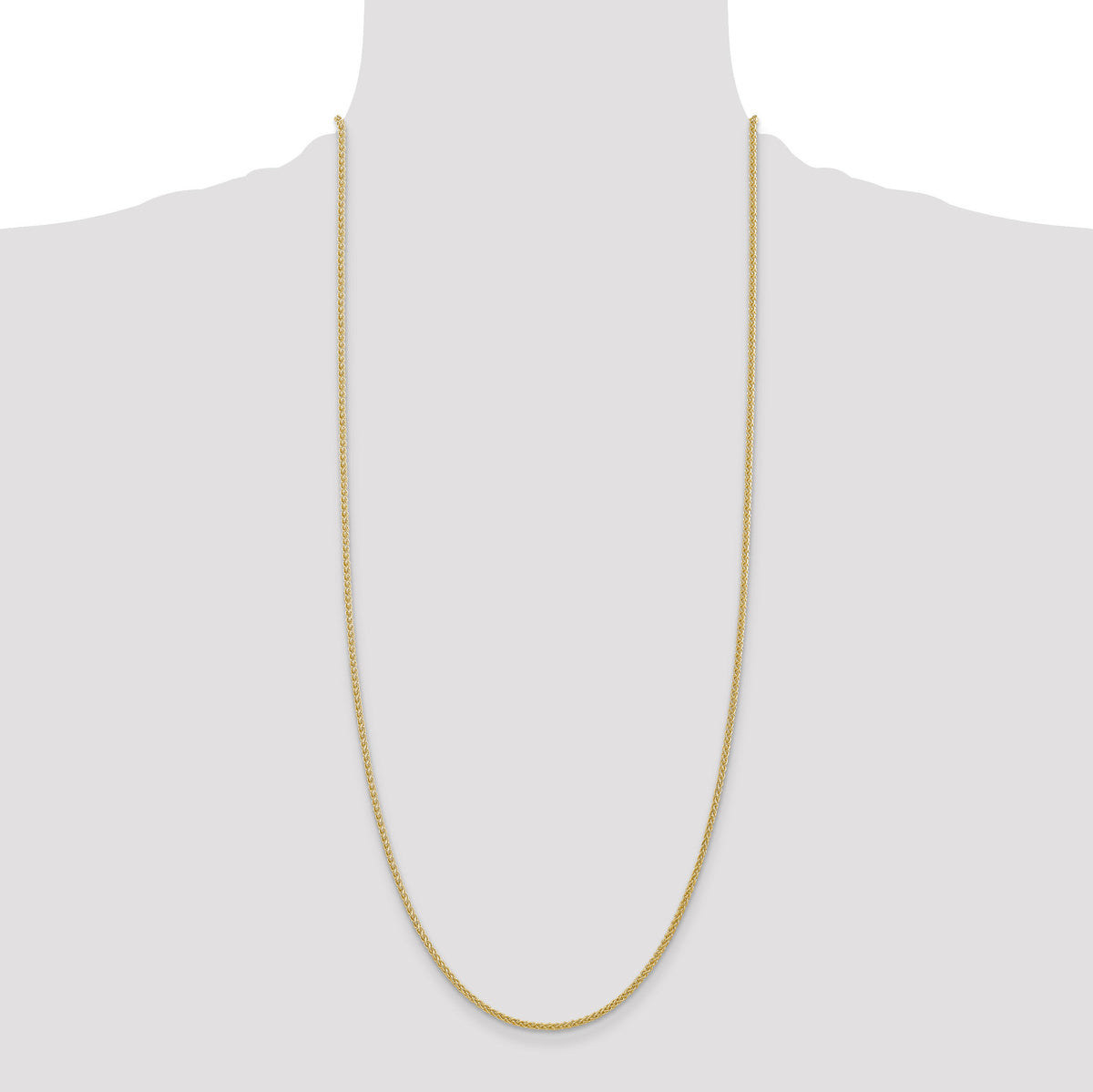 14k 2mm Semi-Solid Wheat Chain-BC76-30