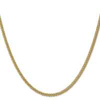 14k 2.6mm Semi-solid 3-Wire Wheat Chain-BC77-24