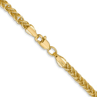 14K 16 inch 2.6mm Semi-Solid 3-Wire Wheat with Lobster Clasp Chain-BC77-16