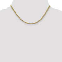 14k 2.6mm Semi-solid 3-Wire Wheat Chain-BC77-16