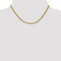 14K 16 inch 2.6mm Semi-Solid 3-Wire Wheat with Lobster Clasp Chain-BC77-16