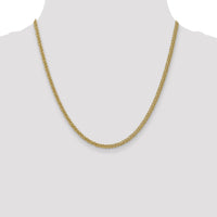 14k 2.6mm Semi-solid 3-Wire Wheat Chain-BC77-20