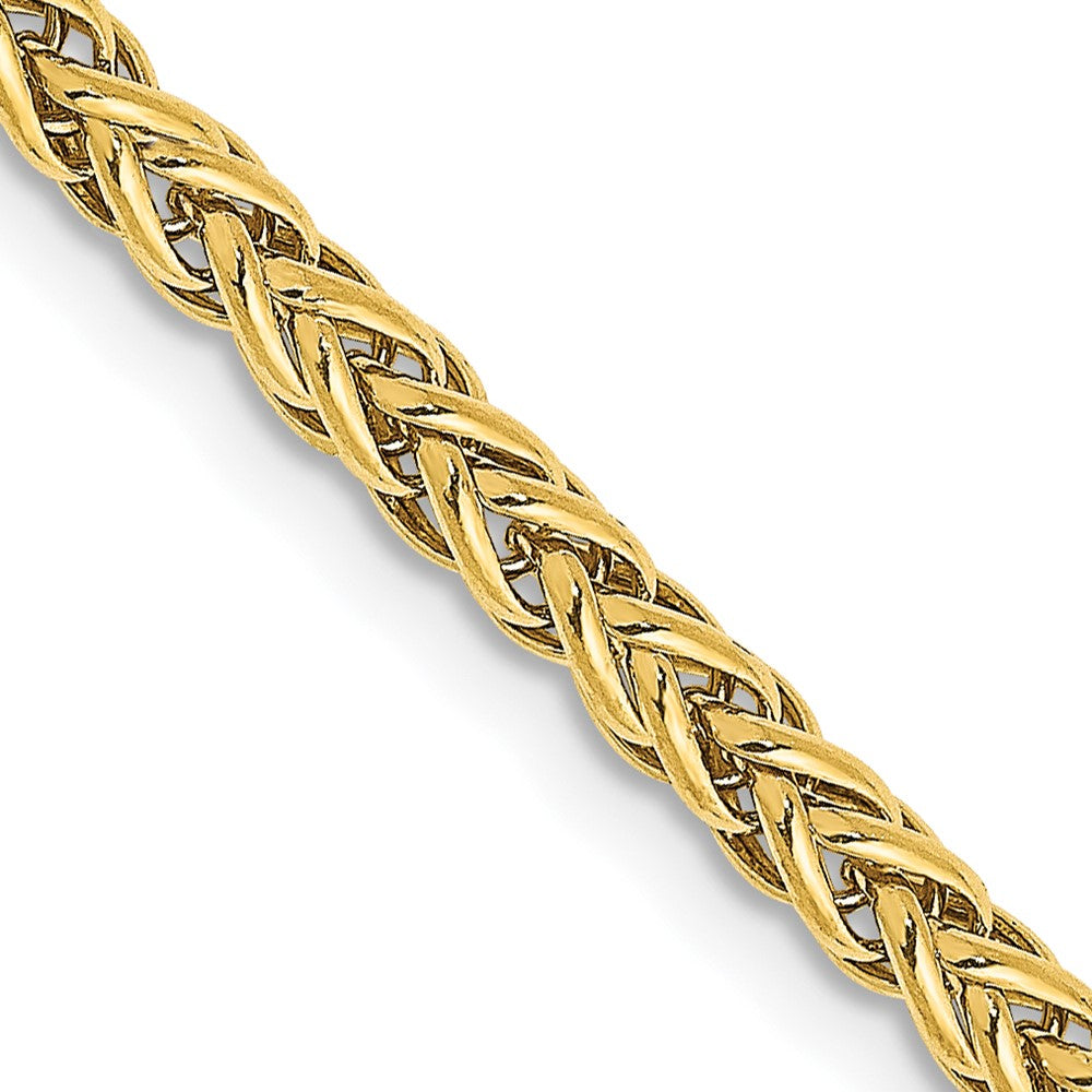 14K 24 inch 2.6mm Semi-Solid 3-Wire Wheat with Lobster Clasp Chain-BC77-24