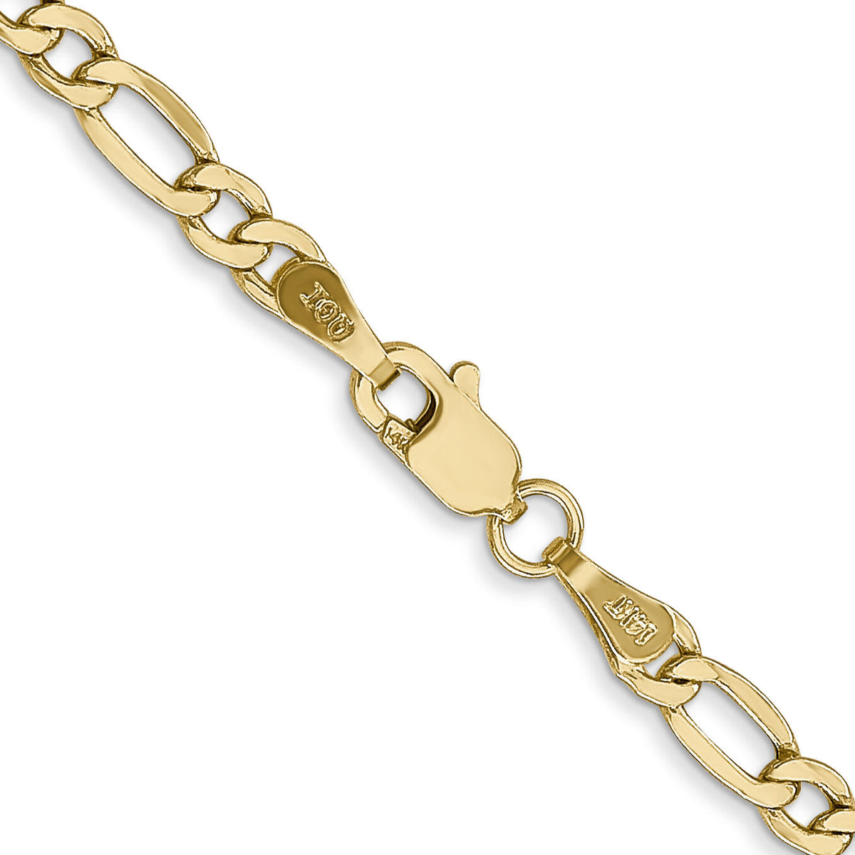 14k 3.5mm Semi-Solid Figaro Chain-BC93-30