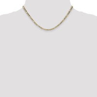 14k 3.5mm Semi-Solid Figaro Chain-BC93-16