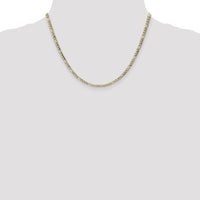 14k 3.5mm Semi-Solid Figaro Chain-BC93-18