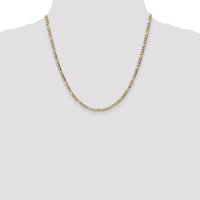 14k 3.5mm Semi-Solid Figaro Chain-BC93-20
