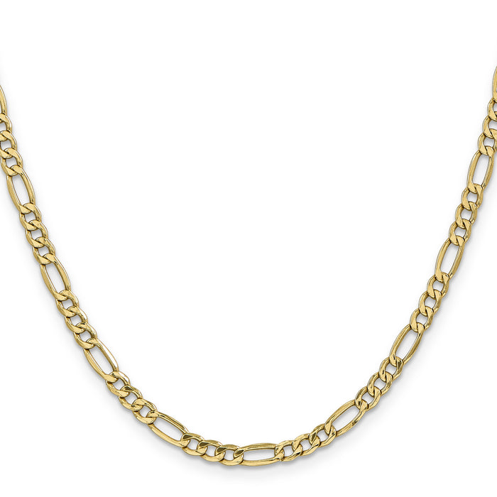 14k 4.2mm Semi-Solid Figaro Chain-BC94-18
