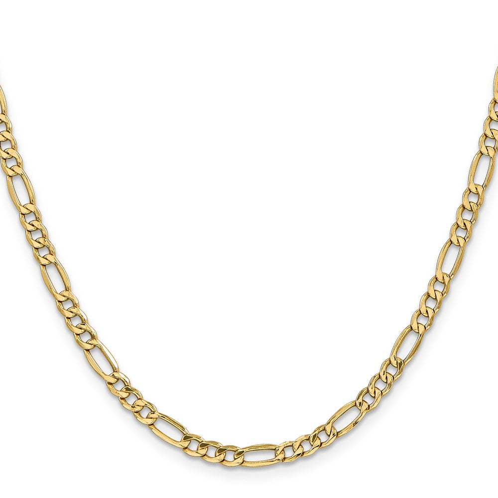 14K 18 inch 4.2mm Semi-Solid Figaro with Lobster Clasp Chain-BC94-18