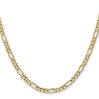 14k 4.2mm Semi-Solid Figaro Chain-BC94-22