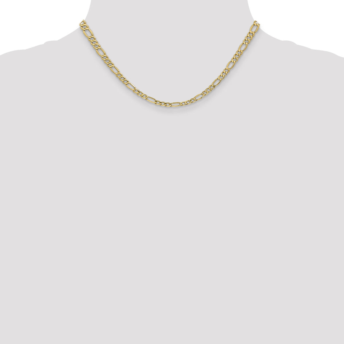 14k 4.2mm Semi-Solid Figaro Chain-BC94-16