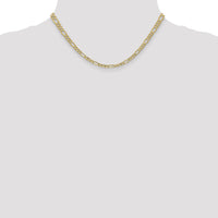 14k 4.2mm Semi-Solid Figaro Chain-BC94-16