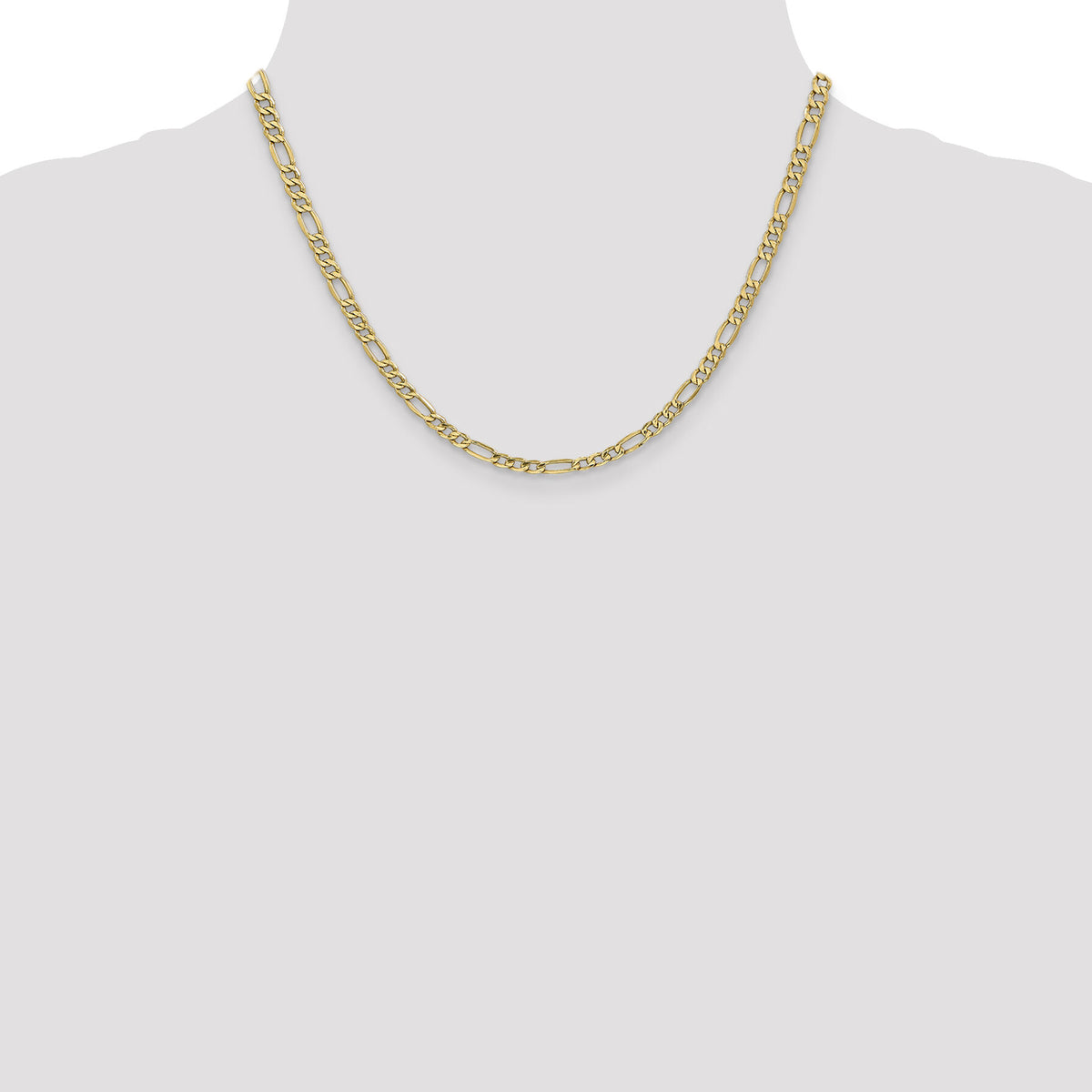 14k 4.2mm Semi-Solid Figaro Chain-BC94-18