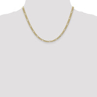 14k 4.2mm Semi-Solid Figaro Chain-BC94-18