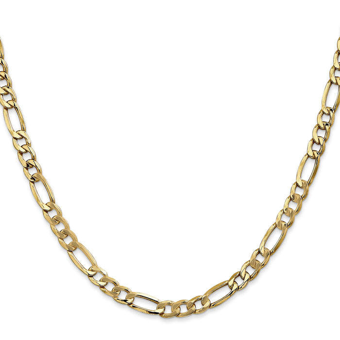 14k 5.75mm Semi-Solid Figaro Chain-BC95-18