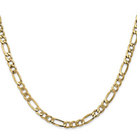 14k 5.75mm Semi-Solid Figaro Chain-BC95-24