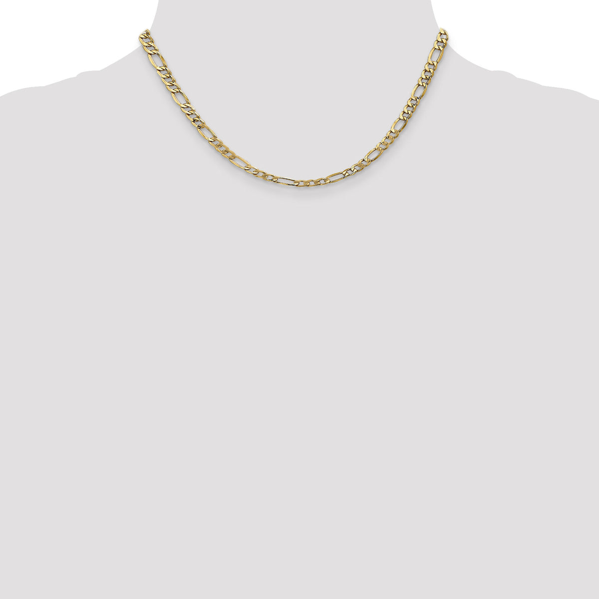 14k 5.75mm Semi-Solid Figaro Chain-BC95-16