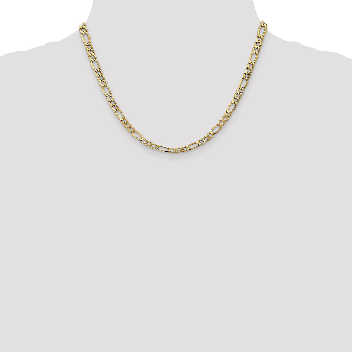 14k 5.75mm Semi-Solid Figaro Chain-BC95-18