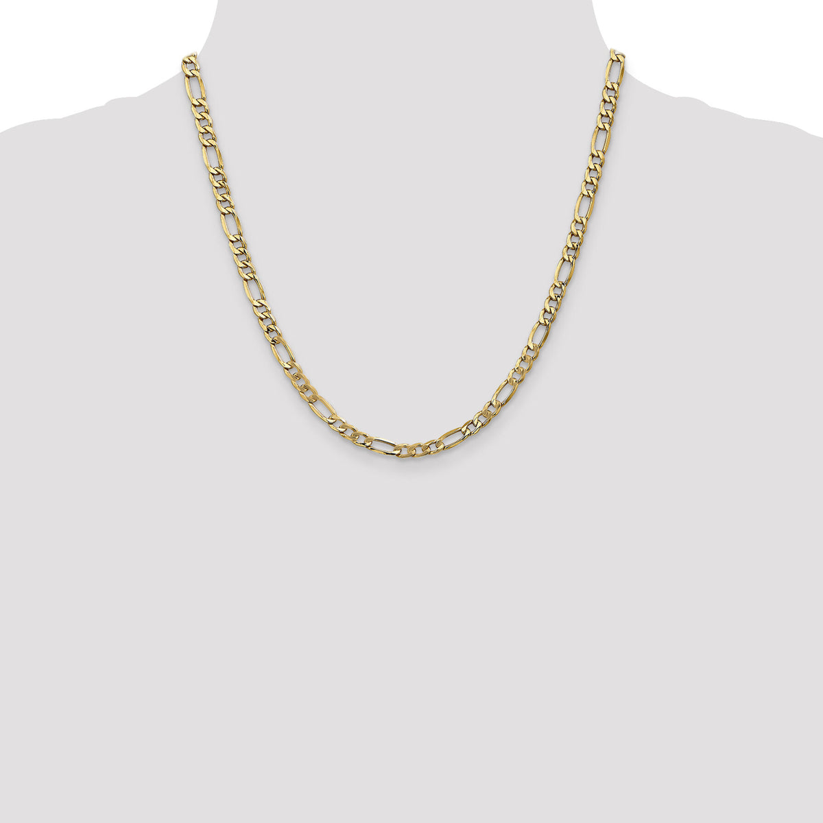 14k 5.75mm Semi-Solid Figaro Chain-BC95-20