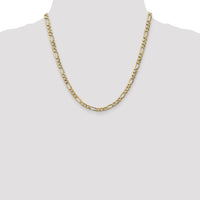 14k 5.75mm Semi-Solid Figaro Chain-BC95-20