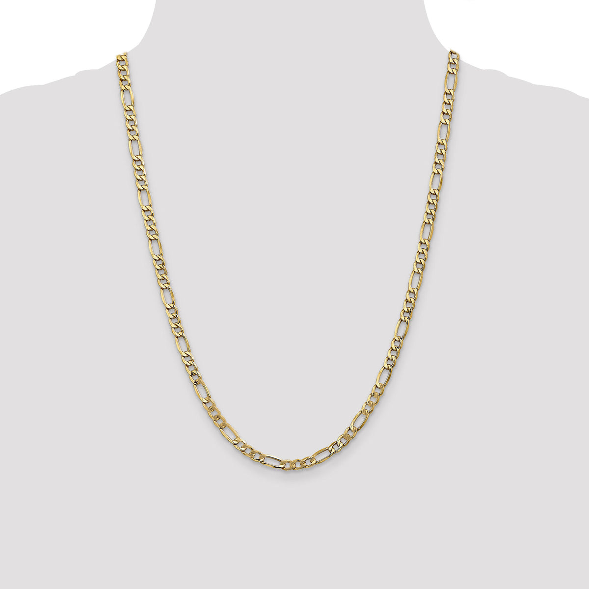 14k 5.75mm Semi-Solid Figaro Chain-BC95-24