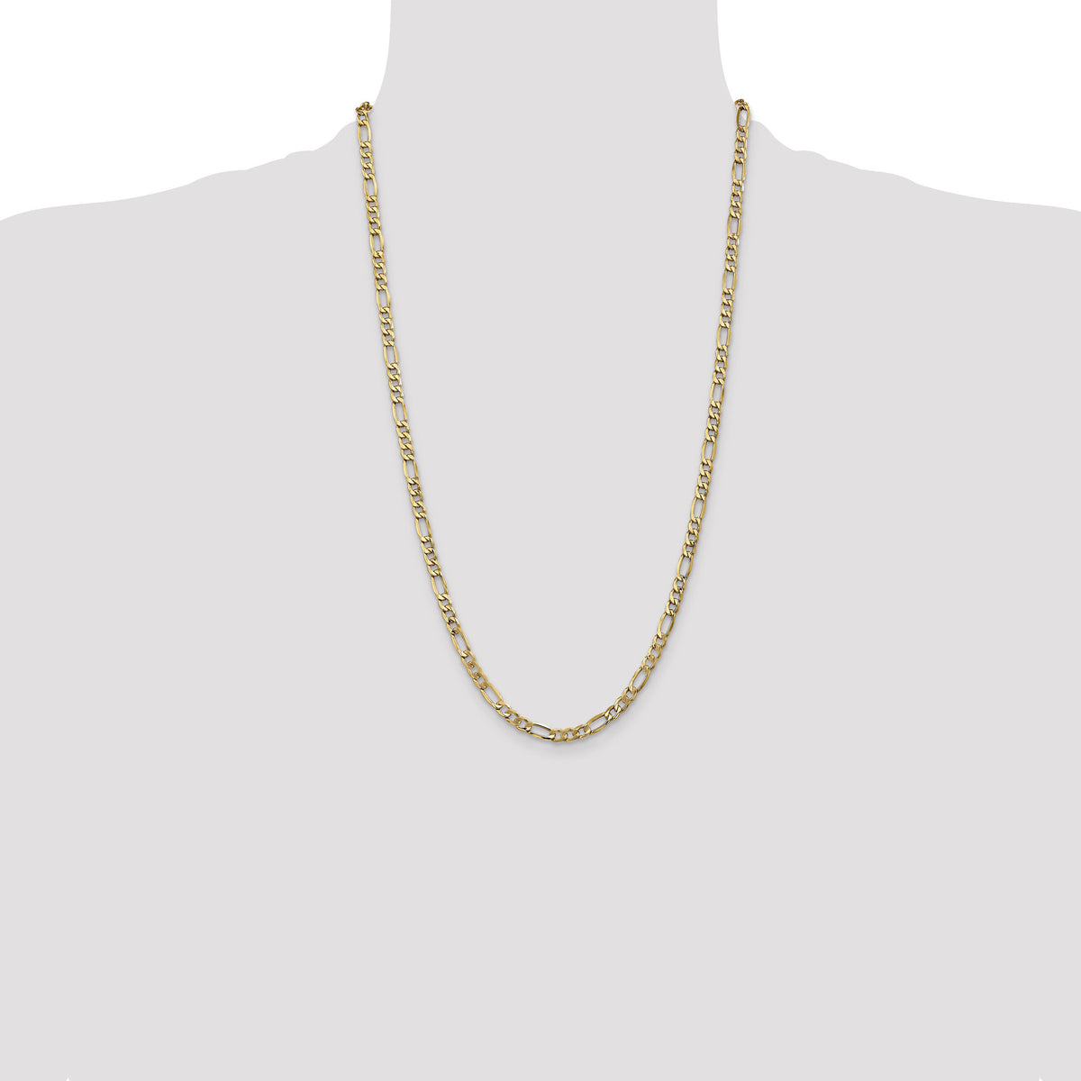 14k 5.75mm Semi-Solid Figaro Chain-BC95-26