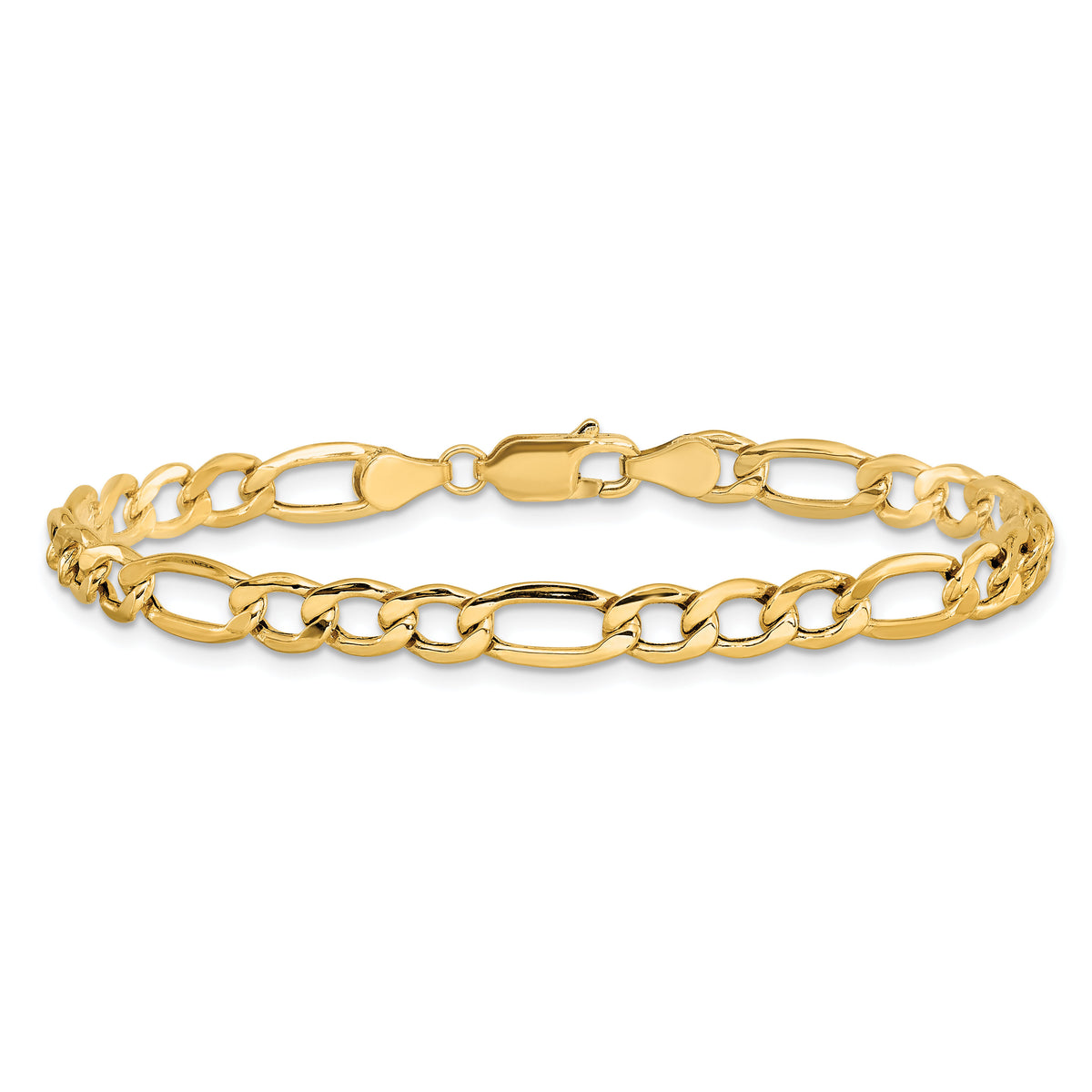 14k 5.75mm Semi-Solid Figaro Chain-BC95-7