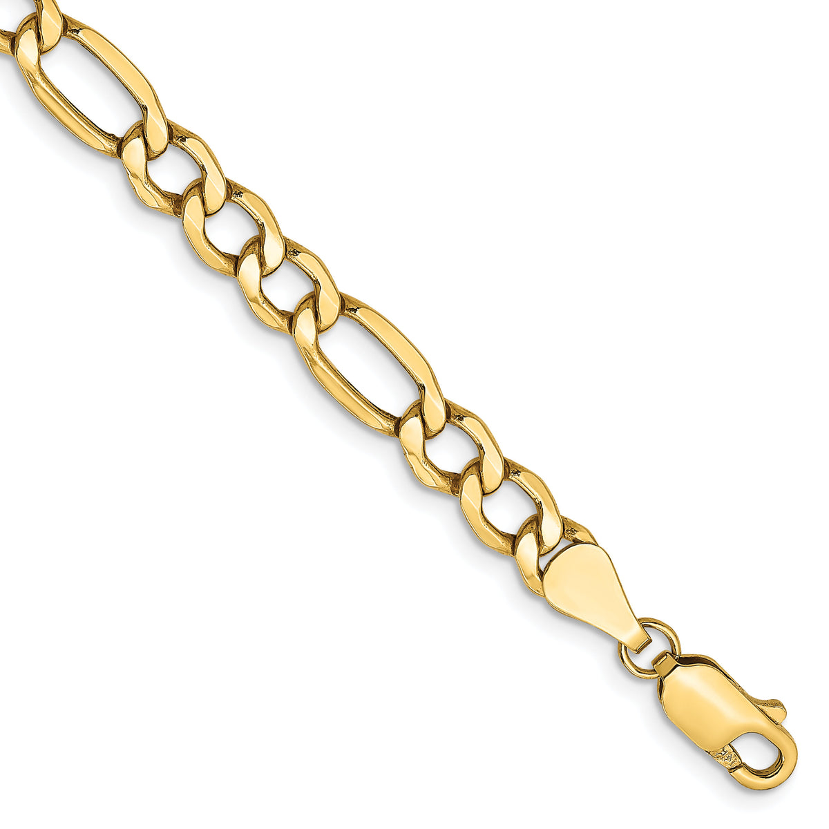 14k 5.75mm Semi-Solid Figaro Chain-BC95-8