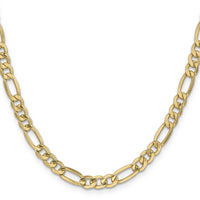 14k 6.25mm Semi-Solid Figaro Chain-BC96-22