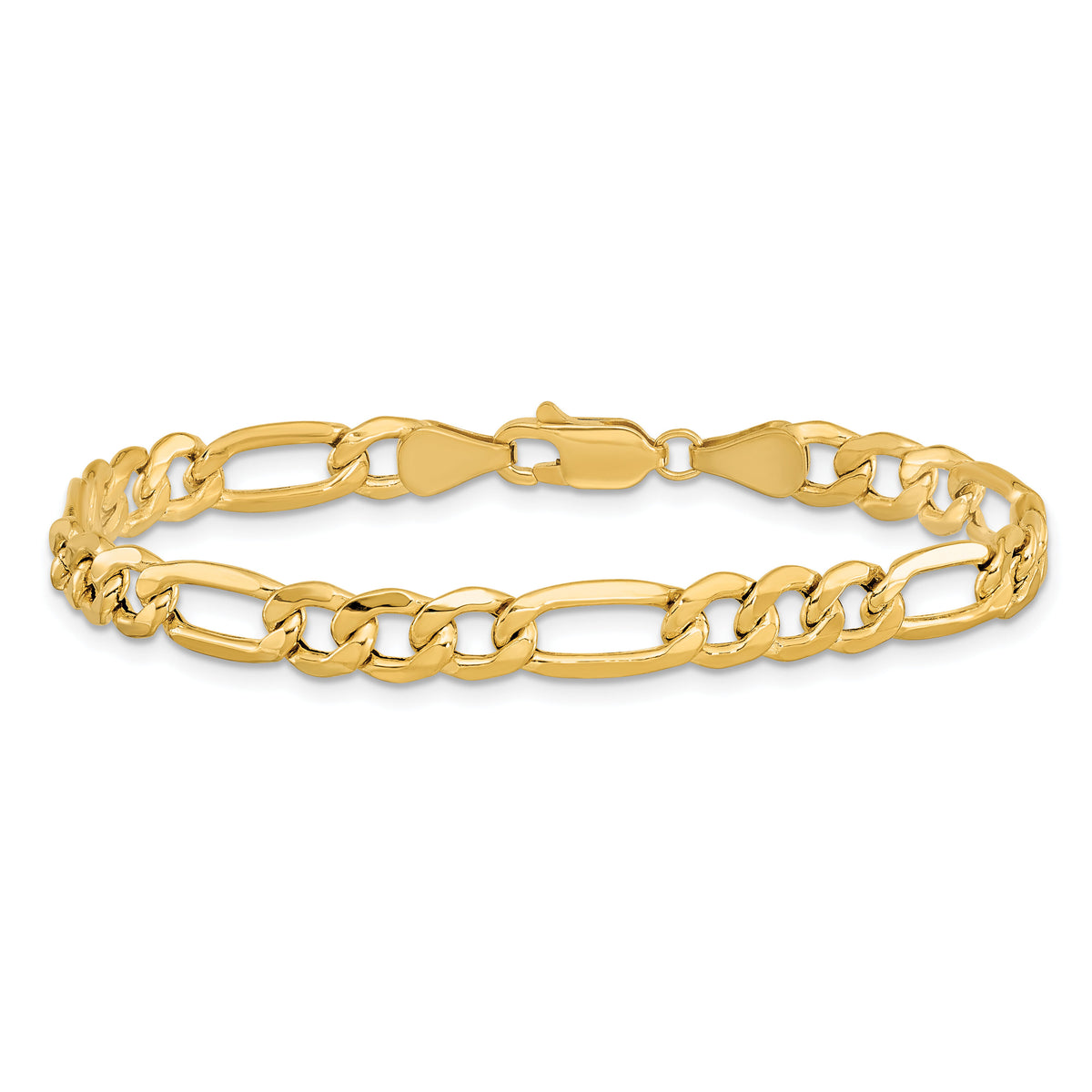14k 6.25mm Semi-Solid Figaro Chain-BC96-9