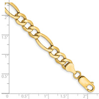 14k 7.3mm Semi-Solid Figaro Chain-BC97-9