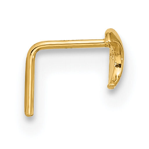 14k 23 Gauge CZ Moon Nose Stud-BD101