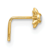 14k 23 Gauge CZ Sun Nose Stud-BD102