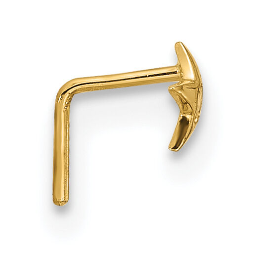 14k 23 Gauge CZ Star Nose Stud-BD104