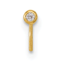 14k 23 Gauge 2.2mm CZ Nose Stud-BD106