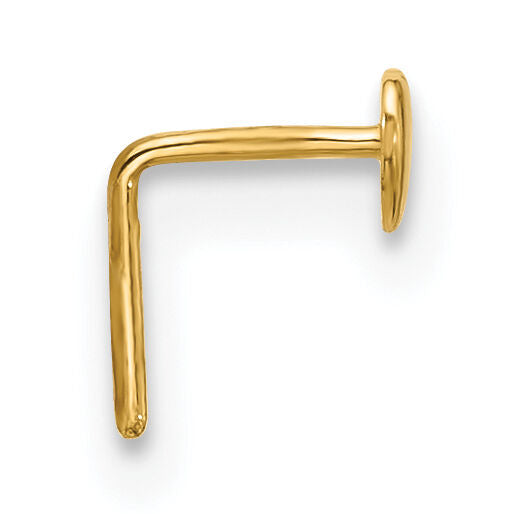 14k 22 Gauge Polished Heart Nose Stud-BD107