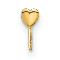 14k 22 Gauge Polished Heart Nose Stud-BD107