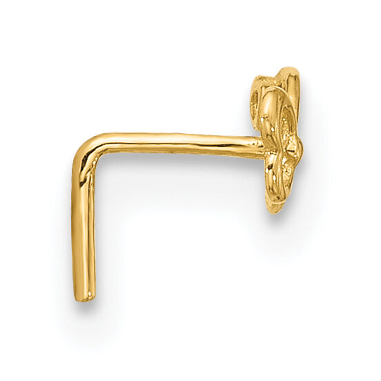 14k 23 Gauge CZ Butterfly Nose Stud-BD110