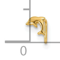 14k 23 Gauge Dolphin Nose Ring-BD112