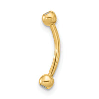 14k 16 Gauge CZ Eyebrow Jewelry-BD127