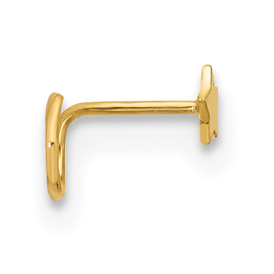 14K 23 Gauge Star Nose Ring Body Jewelry-BD159