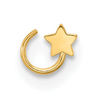 14K 23 Gauge Star Nose Ring Body Jewelry-BD159