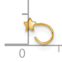 14K 23 Gauge Star Nose Ring Body Jewelry-BD159