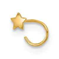 14K 23 Gauge Star Nose Ring Body Jewelry-BD159