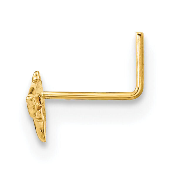 14K 22 Gauge Dolphin Nose Ring Body Jewelry-BD161