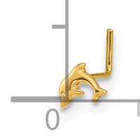 14K 22 Gauge Dolphin Nose Ring Body Jewelry-BD161